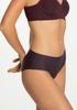 Figi damskie klasyczne bezszwowe w modnym kolorze Dark Plum Julimex