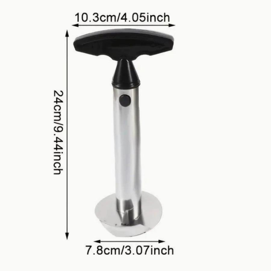 Stainless Steel Pineapple Corer and Slicer, Ergonomic Comfort Design, Multi-Functional Fruit and Strawberry Corer Stainless Steel