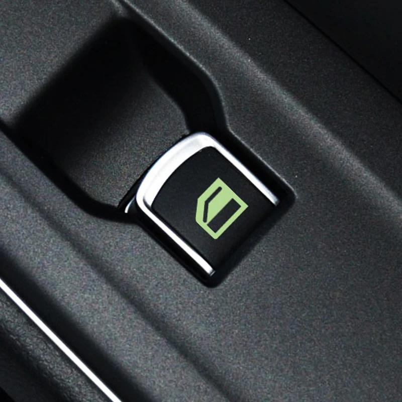 Car Sticker Car Window Button Luminous Sticker Lifter Switch Night Fluorescent Decals Cars Interior Stickers Auto Accessories