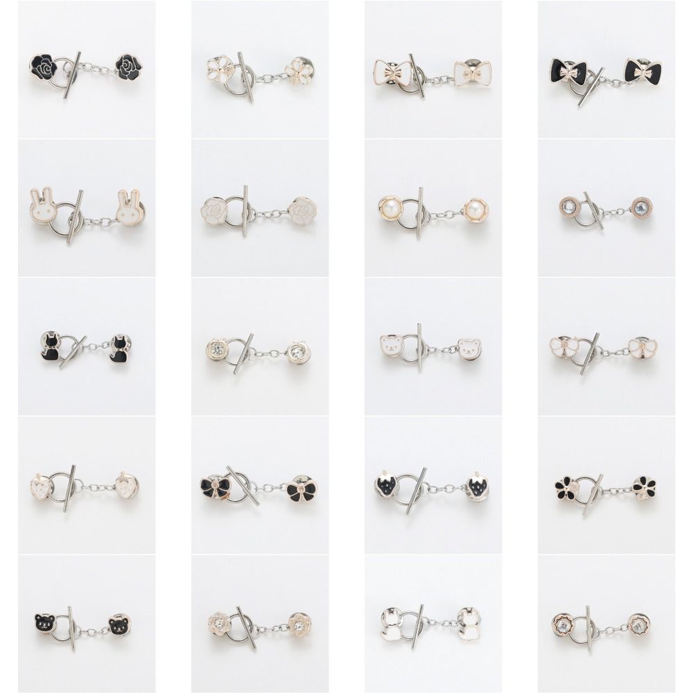 Bear Close Neckline Decorative Brooch Flower Camellia Anti-light Brooch Clothing Accessories