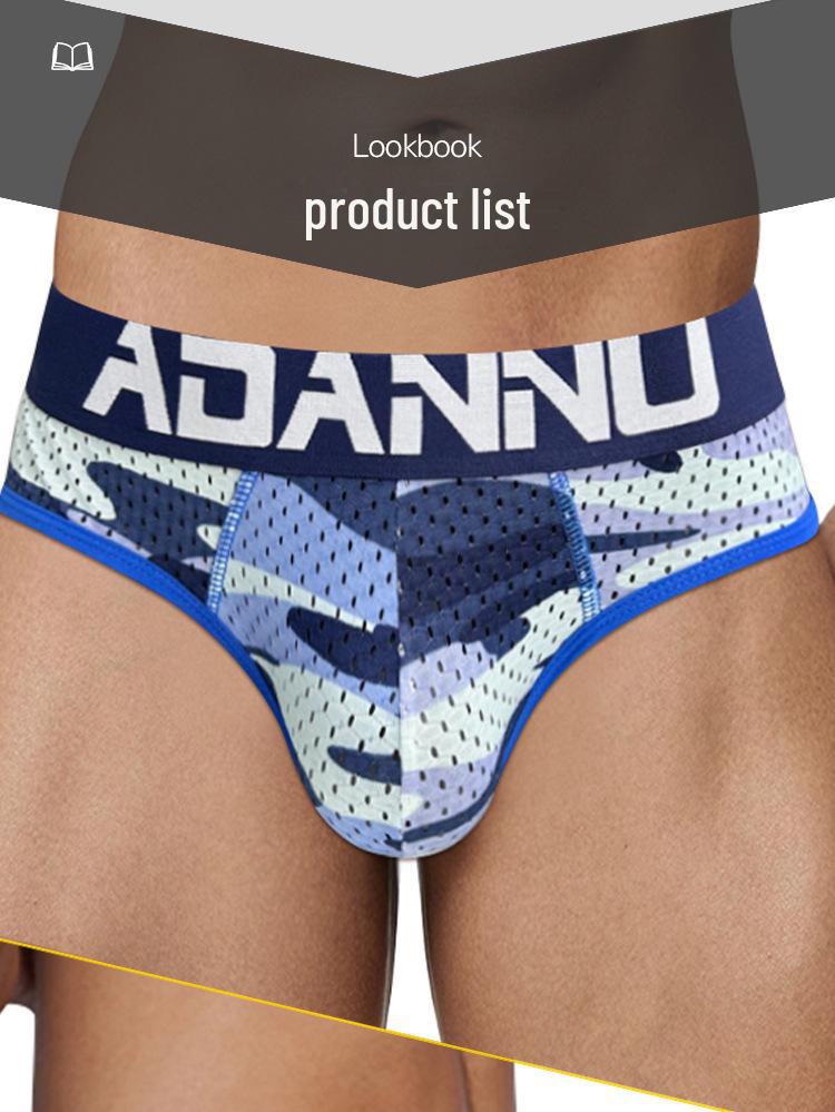 Temu Herren-Hüftlifting-Slip mit herausnehmbarem Cup und verschleißfestem Beindesign (AD730)