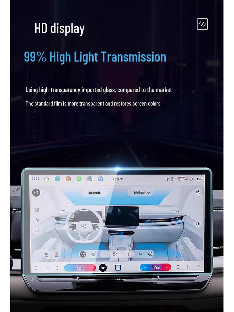 Sagitar L Center Console Navigation Display Screen Protective Tempered Film