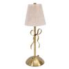 Fabric Bow Lamp Cordless Modern LED Bowknot Table Cute Nightlight Rechargeable for Bedroom