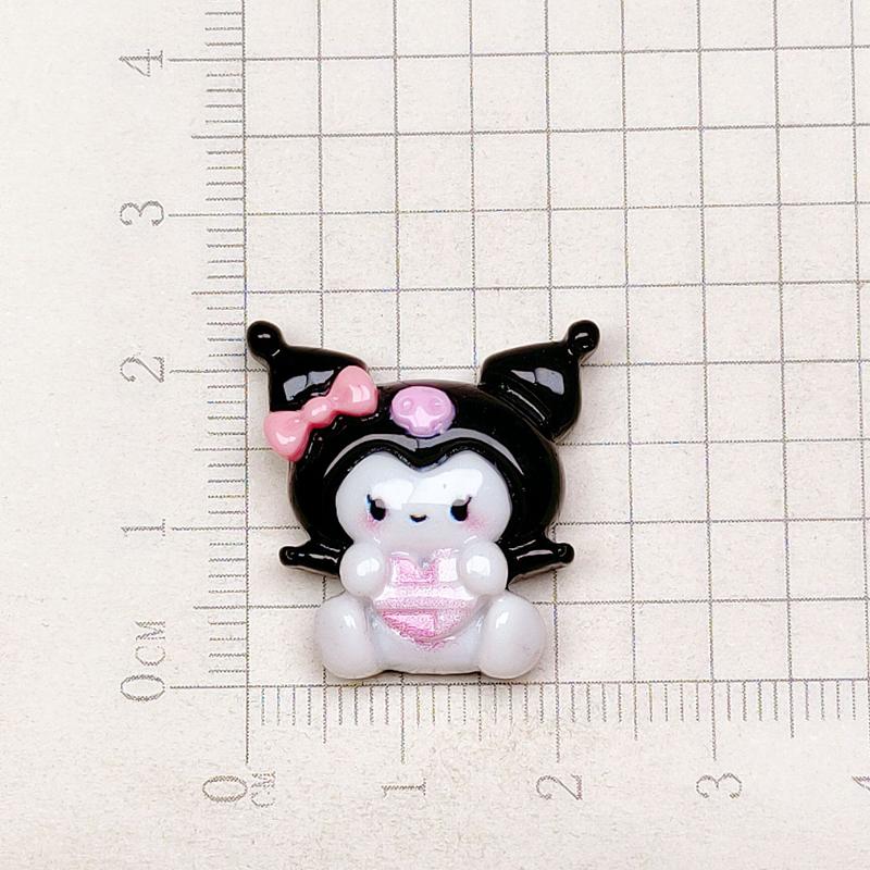 10 Pcs New Mini Kawaii Cartoon Skull Head Animal , Bow, Cake Resin Scrapbook Diy Jewelry Children Gift Hairpin Accessories A25
