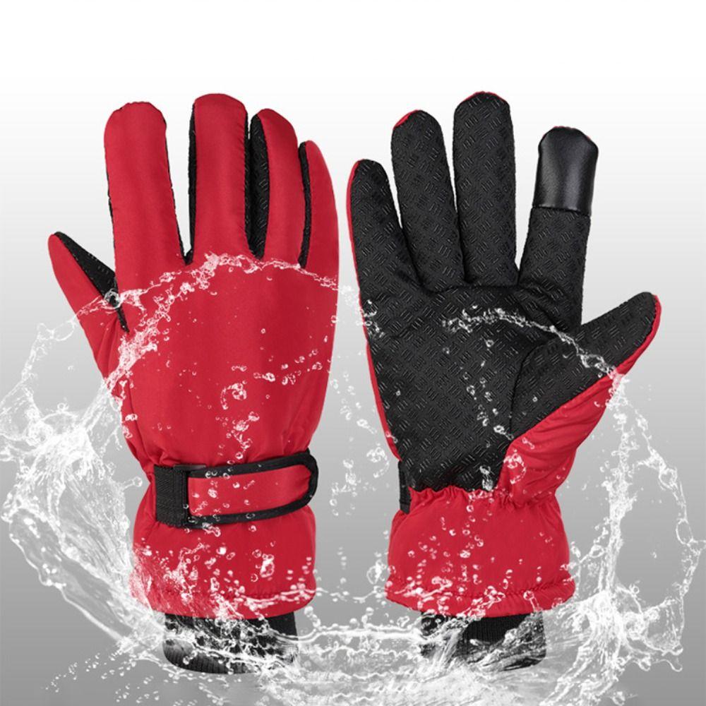 Touch Screen Warm Ski Gloves Waterproof Thermal Snow Gloves For Women Man