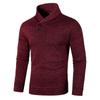 Men's Semi Cardigan Autumn Korean Loose Casual Pullover Jacket Long Sleeved Thin Velvet Sweater