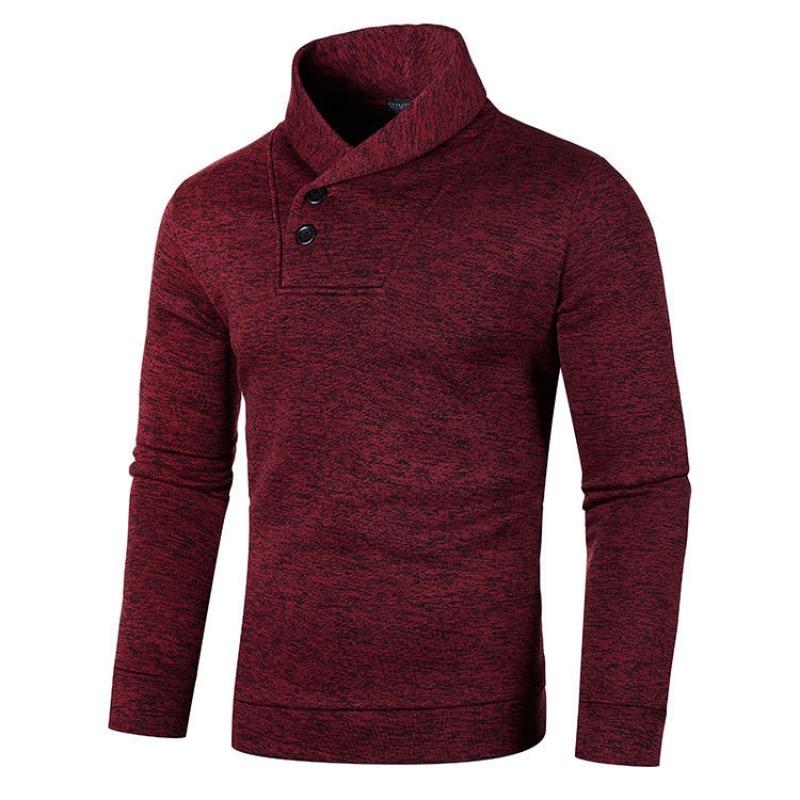 Men's Semi Cardigan Autumn Korean Loose Casual Pullover Jacket Long Sleeved Thin Velvet Sweater