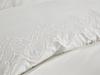 Hanzade Duvet Cover Set 6pcs, Duvet Cover 200x220, Bedsheet 240x260 Cotton Fabric, Full Size, Double Size Cream
