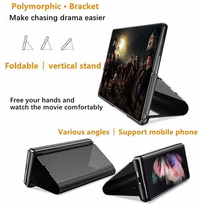 Protection Case - BOOLING - Compatible Samsung Z Fold 4 - Clear View - Black