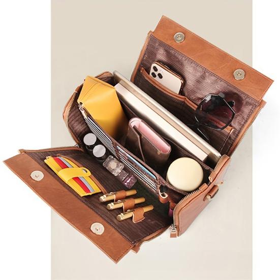 Women's Tote Bag with Top Handles Large Capacity Shoulder Bag Handbag with Removable Strap Multi-compartment Crossbody for Work Travel