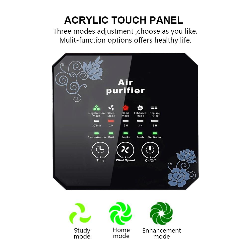 Mini Ionic Desktop Air Purifier Negative Ion Generator Timing With Filter Humidifier Fresh Portable Office Home 3 In 1