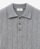 Tienjiti Oversize Rib Polo Knit Top (Grey) Tnsw5F111G2