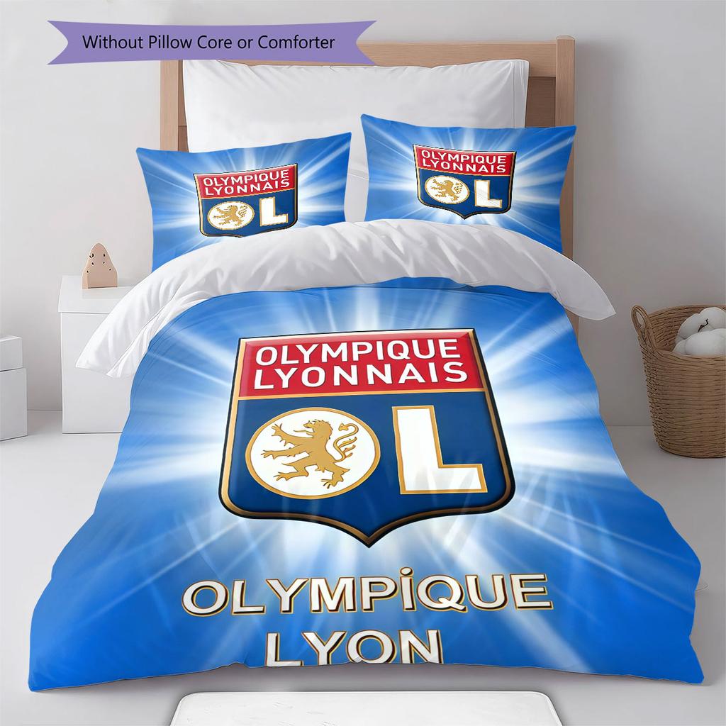 OL Logo Bedding Quilt Set Quilt Cover Pillowcase Home Decoration Birthday Gift (1 * Duvet Cover + 2 * Pillowcase, Without Core)