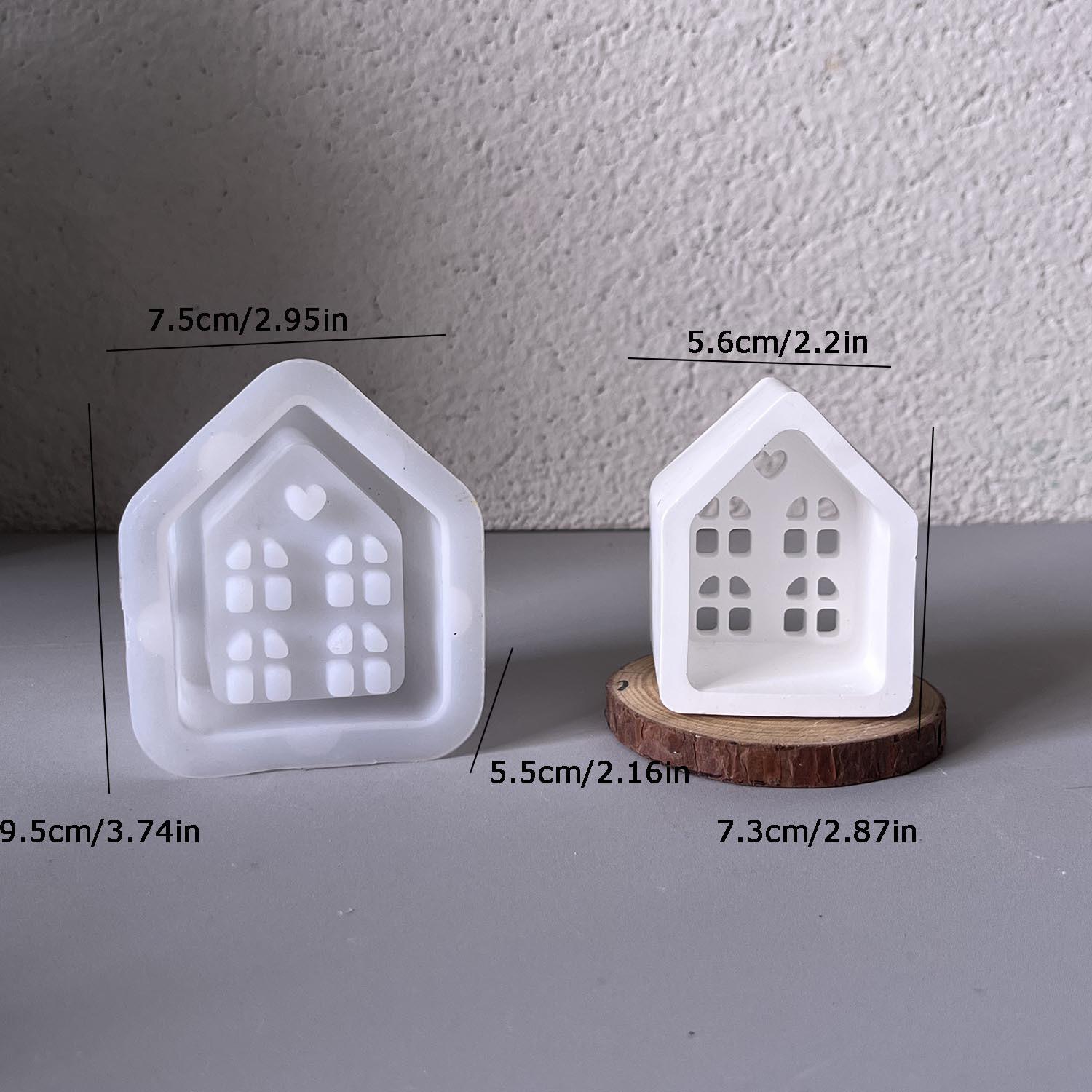 Candle Tea Light Mould Diy Silicone Mould House Candle Holder Mould Decorative For Party Home Decoration Garden
