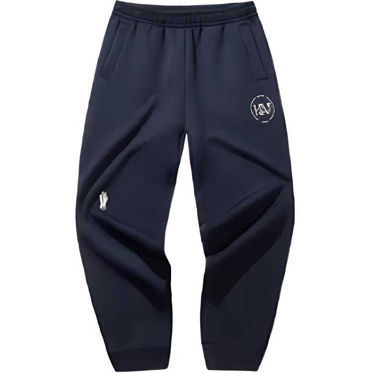 

Anta Basketball Series Simple Solid Color Casual Loose Fit Jogger Knit Sports Pants Unisex Pants Black 172441305N-3 M