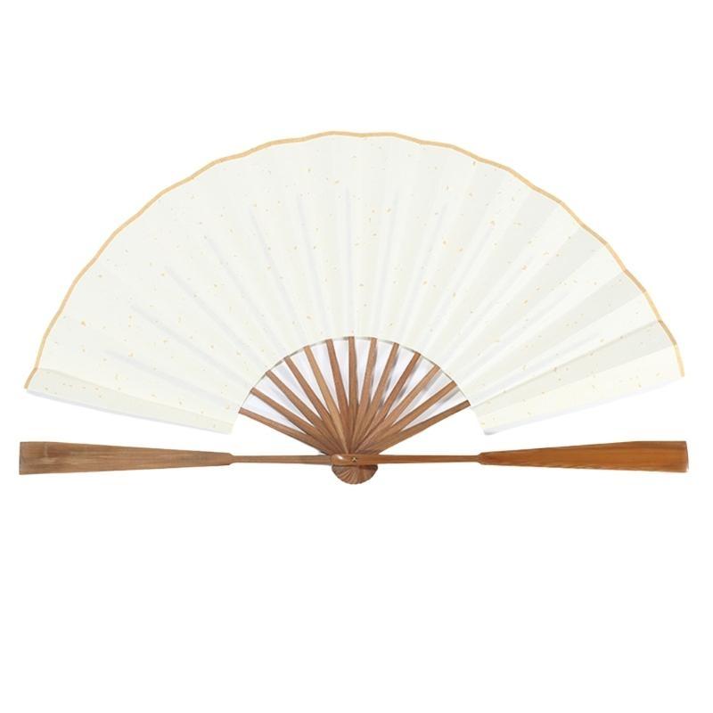  Blank Rice Paper Fan Hangings Fan Decorative Fan Folding Craft Fan Cover Decorative Fan