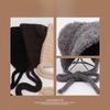 Cute Bear Ear Wool Hat for Women In Autumn and Winter Warm Knitted Hat Plush Hat Versatile Cold Protection Ear Tip Hat