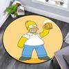 Homer Simpson Pattern Round rug,Carpet Rug for Living Room Bedroom Playroom ,Non-slip Floor Mat,Holiday Gifts and Birthday Gifts.