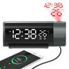 Projection Digital Alarm Clock with 180° Rotatable Projector Clear LED Display4-Level Brightness Dimmer for Bedroom2