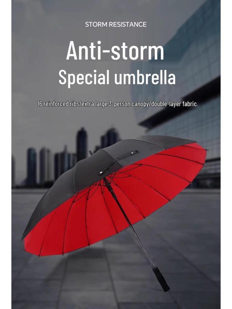 Premium Extra Large Golf Umbrella with Long Handle and Waterproof Double-Layer Design