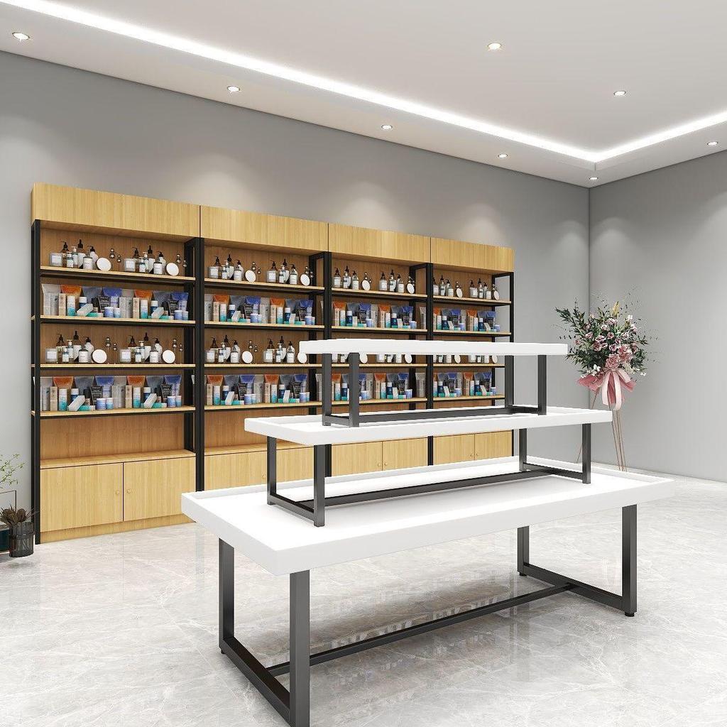 Island Display Shelf for Cosmetics, Baby Products, Jewelry, Shoes, Books, Toys & Promo Table