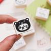 Saw Stamp Cute Small Animals and Wooden Rubber Convenient Made in Japan "I It" Set - Mouse, Gorilla, Cat, Frog, Poodle, Bear. Stamps, Gift, (#84)