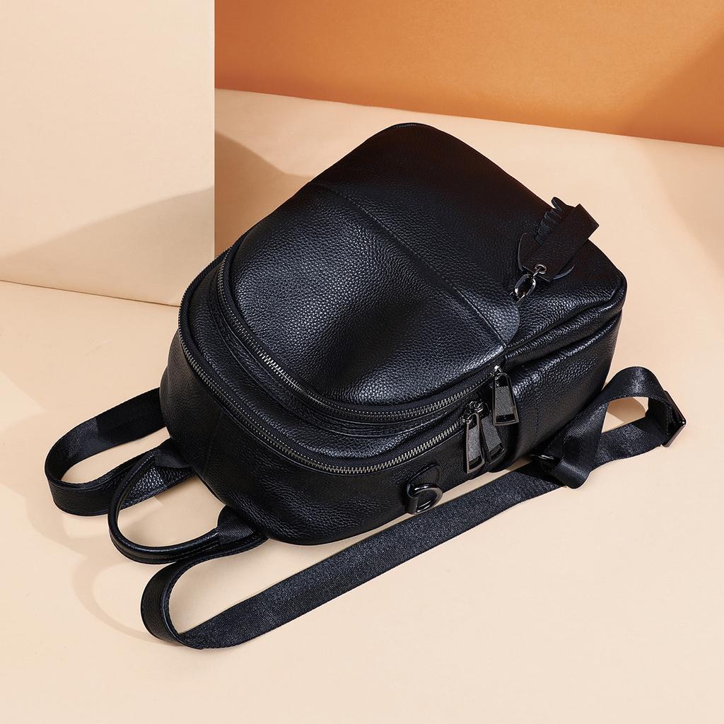 Backpack for Women 2025 New Trendy Fashion Backpack for Women Autumn Large Capacity Versatile Travel Genuine Leather School Bag Bag