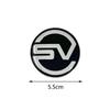 Car Accessories 3D Metal SV Logo Car Body Emblem Badge Sticker For Land Rover Range Rover Evoque Defender 2 Discovery Decor