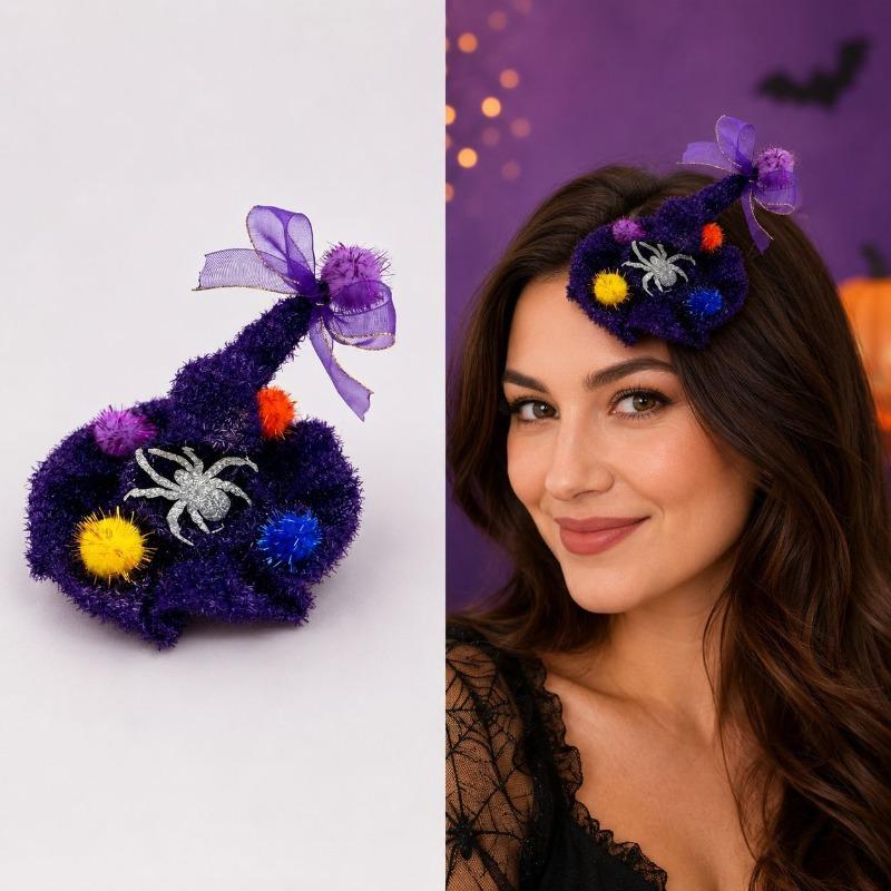 New Halloween hairpin Pumpkin ghost hairpin children adult funny holiday hairpin party headdress