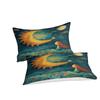 Moon Night Sky Print Bedding Bedroom Set Duvet Set Three-Piece Set