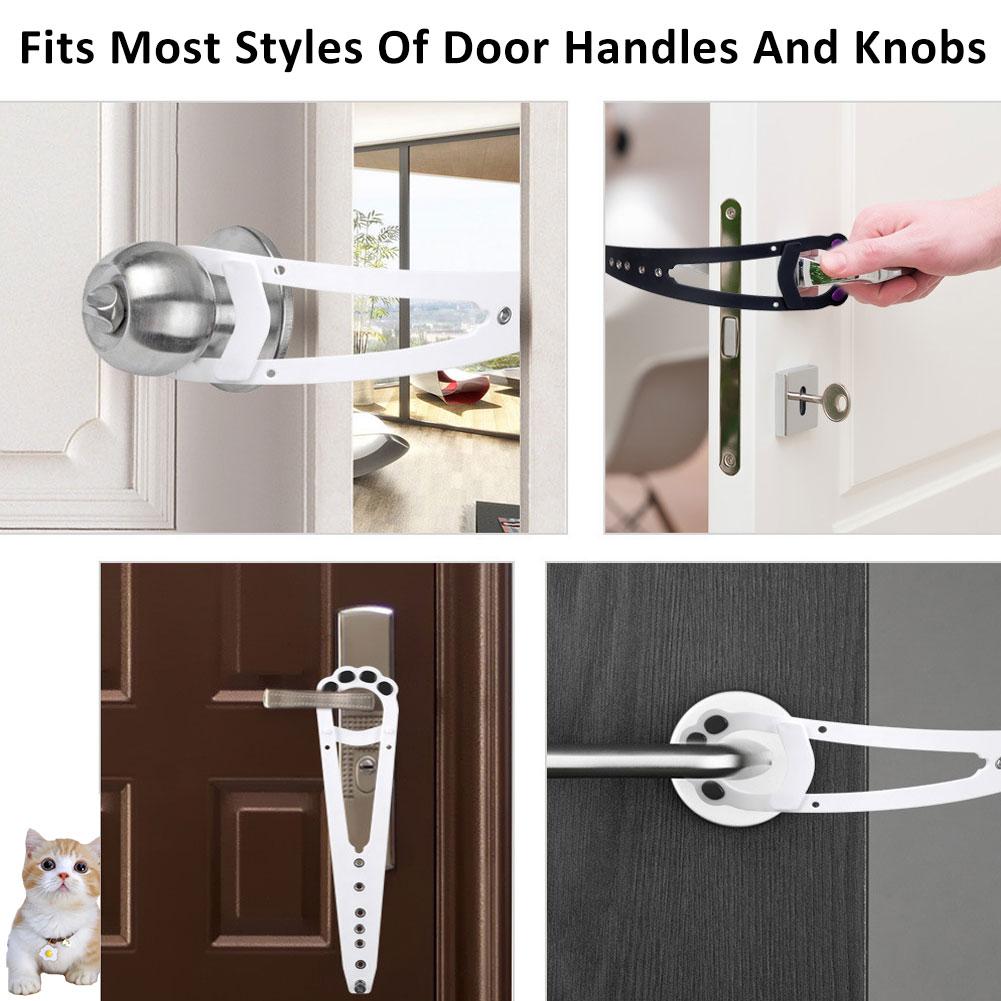 Adjustable Cat Door Holder Latch Plastic Cat Door Holder Pet Access Control Home Door Supplies For Multi-Pet Households