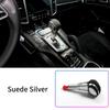Elegant Interior Retrofit Aluminum Alloy Gear Shift Knob Upgrade Kit Carbon Fiber Leather for Porsche Cayenne 2011-2017