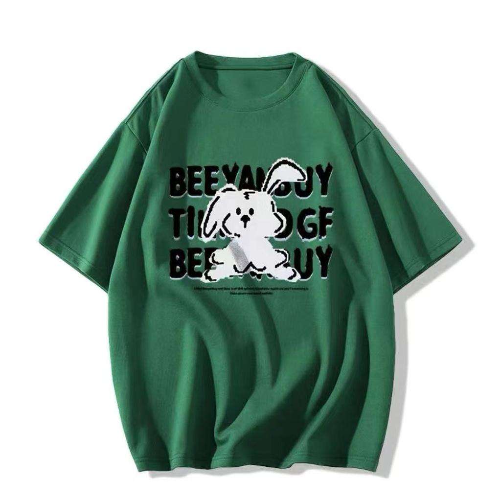 Sommer Damen Neues Cartoon-Druck Kurzarm-T-Shirt Lockere Oberteile