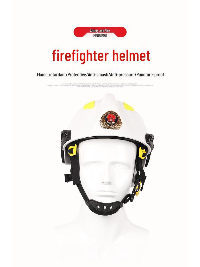 Flame Retardant Shockproof Fire Rescue Safety Helmet