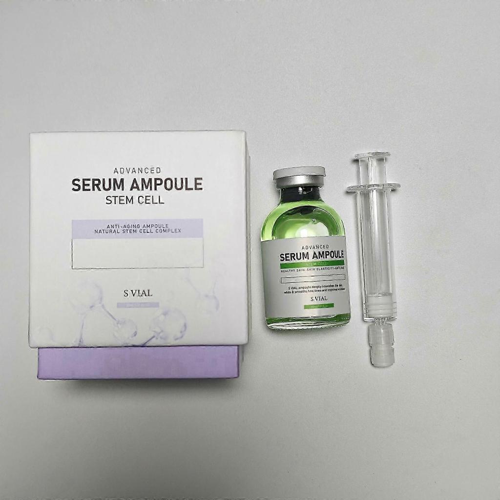 Anti-aging Stem Cell Ampoule - Micro Needling Serum Booster With Derma Pen, Natural Complex For Wrinkle Reduction Skin