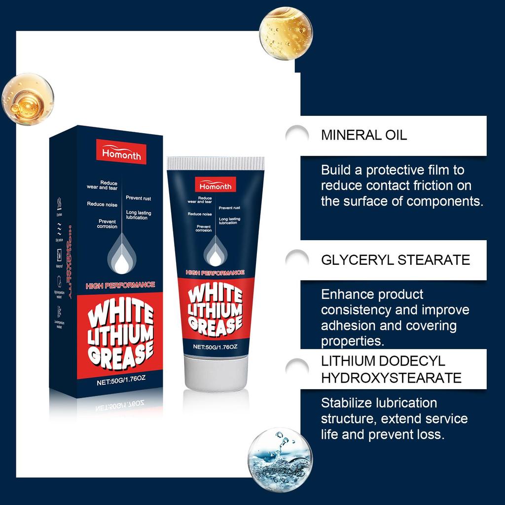 50g Multi-purpose grease kit Lubrication Moisture and Rust Prevention Cleaning Renovation Metal Maintenance Rust Remover