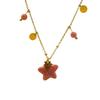 Natural Star Pendant Neck Chain Vintage Women Neck Choker Sweater Chain Star Stone Necklace  Gifts