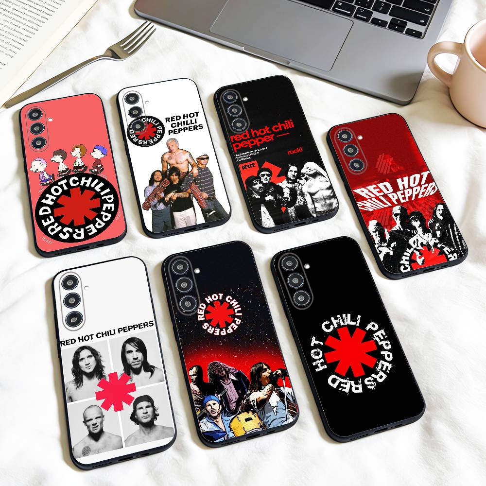 Funk Rock Red Hot Chili Peppers phone Case For Samsung Galaxy A73,A72,A71,A70,A53,A52,A51,Others Soft Black Shell