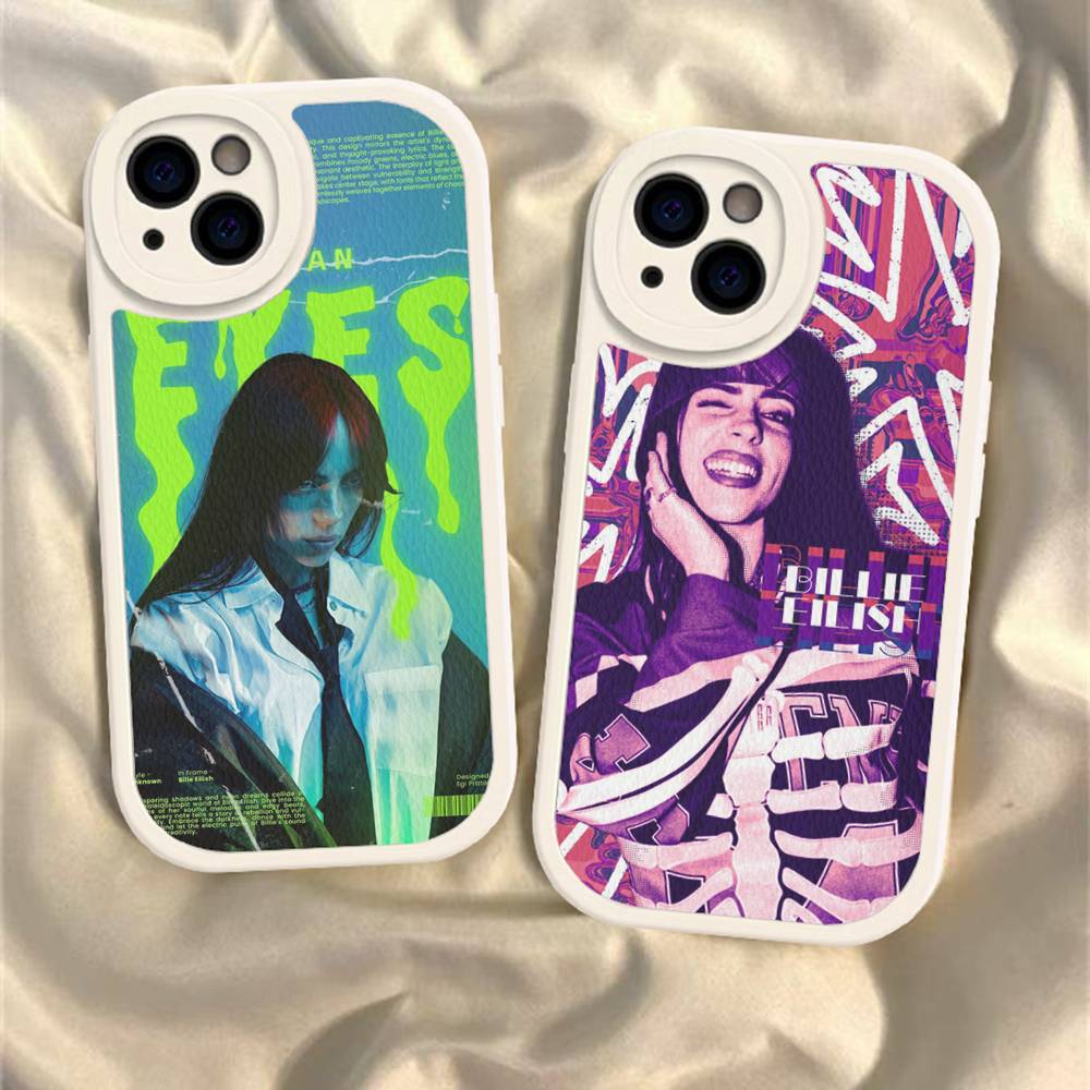 Pop Singer B-Billie Phone Case For IPhone 16 15 14 13 12 11 Pro Max Plus Leather Soft Cover