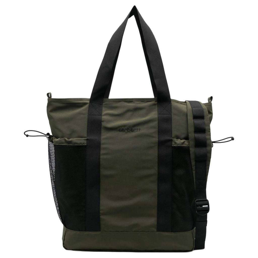 New Carhartt WIP Polyester Tote Bag, Shopping Bag, Handbag Regular Men's Green & Black I03460333XXX