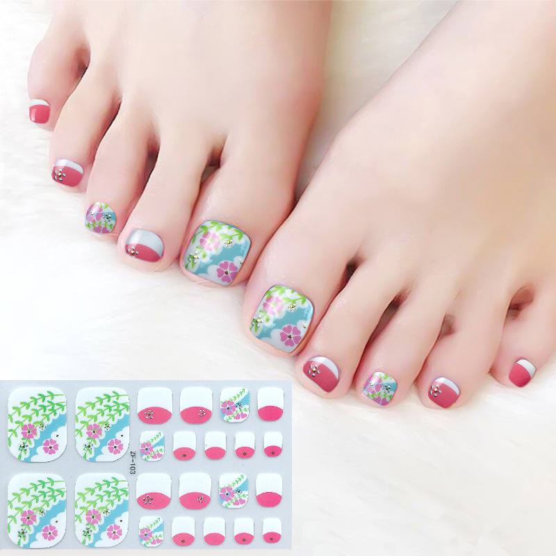 3D Αυτοκόλλητα Νυχιών με Μοτίβο Διαμαντιού: Αδιάβροχο, Μακράς Διάρκειας, Λευκαντικό για Πόδια