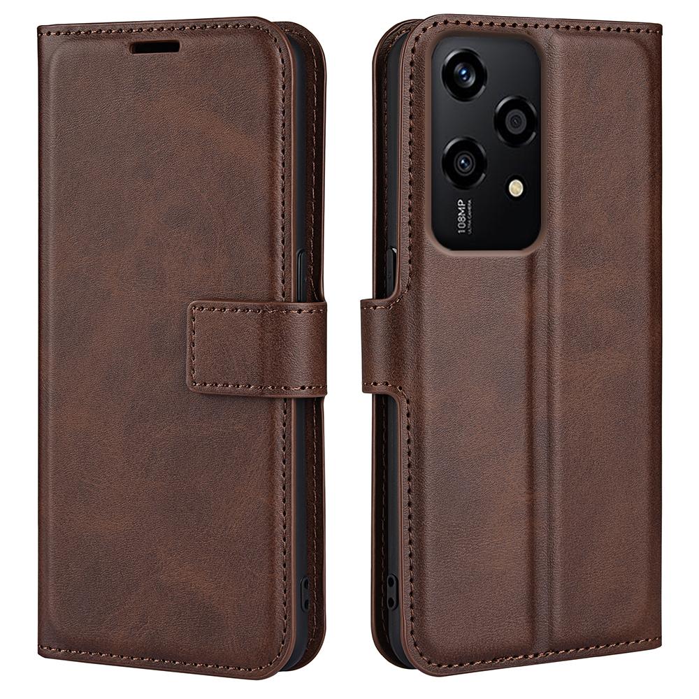 For Honor 200 Lite Case Wallet Card Slots Calf Texture Leather Phone Cover