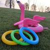Pink Inflatable Flamingo Ring Throwing Game Toys Flamingo Ring Throwing Game Rings And Inflatable Rings With Random Color