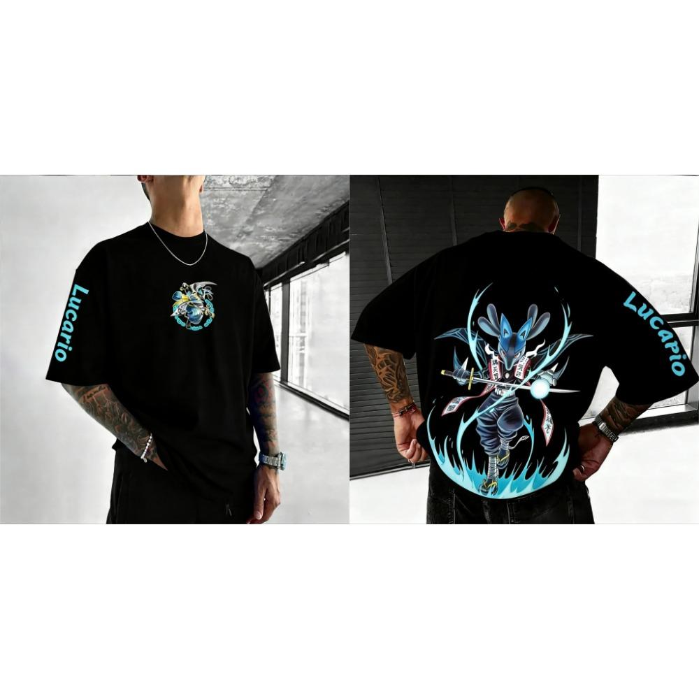 Summer T-shirt Anime Pattern Men s and Women s Short Sleeves Loose 2XS