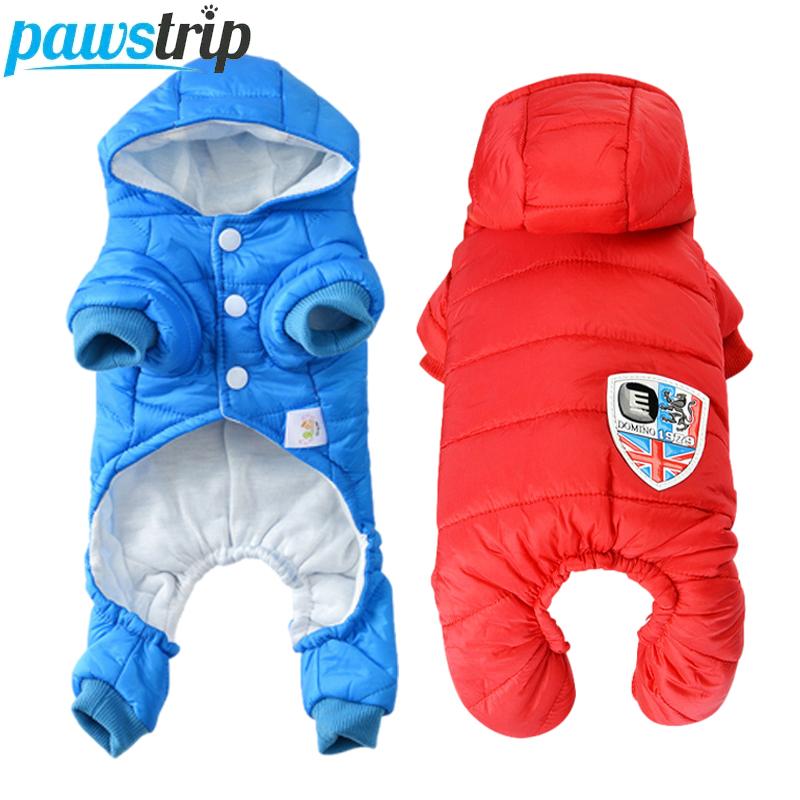 

Зимний теплый комбинезон для собак, водонепроницаемая куртка для собак, куртка для маленьких и средних собак, одежда для чихуахуа, французского бульдога