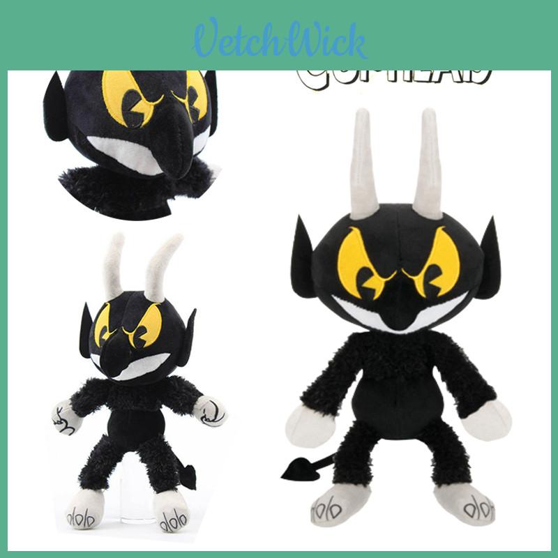 Adorable Cuphead Mugman Devil Boss Plush Toy Stuffed Animal Doll For Kids Baby Xmas Gift Decor