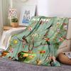 Floral Bird Tree Home Customize Your Name Blankets Soft Comfortable Lightweight Quilt For Picnic Sofa Office Bed Living Room Suitable As Gift For
