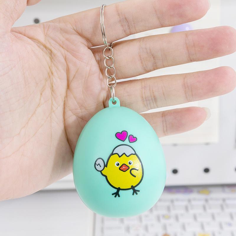 Mini Handheld Flip Egg Tetris Game Console Keychain Pendant