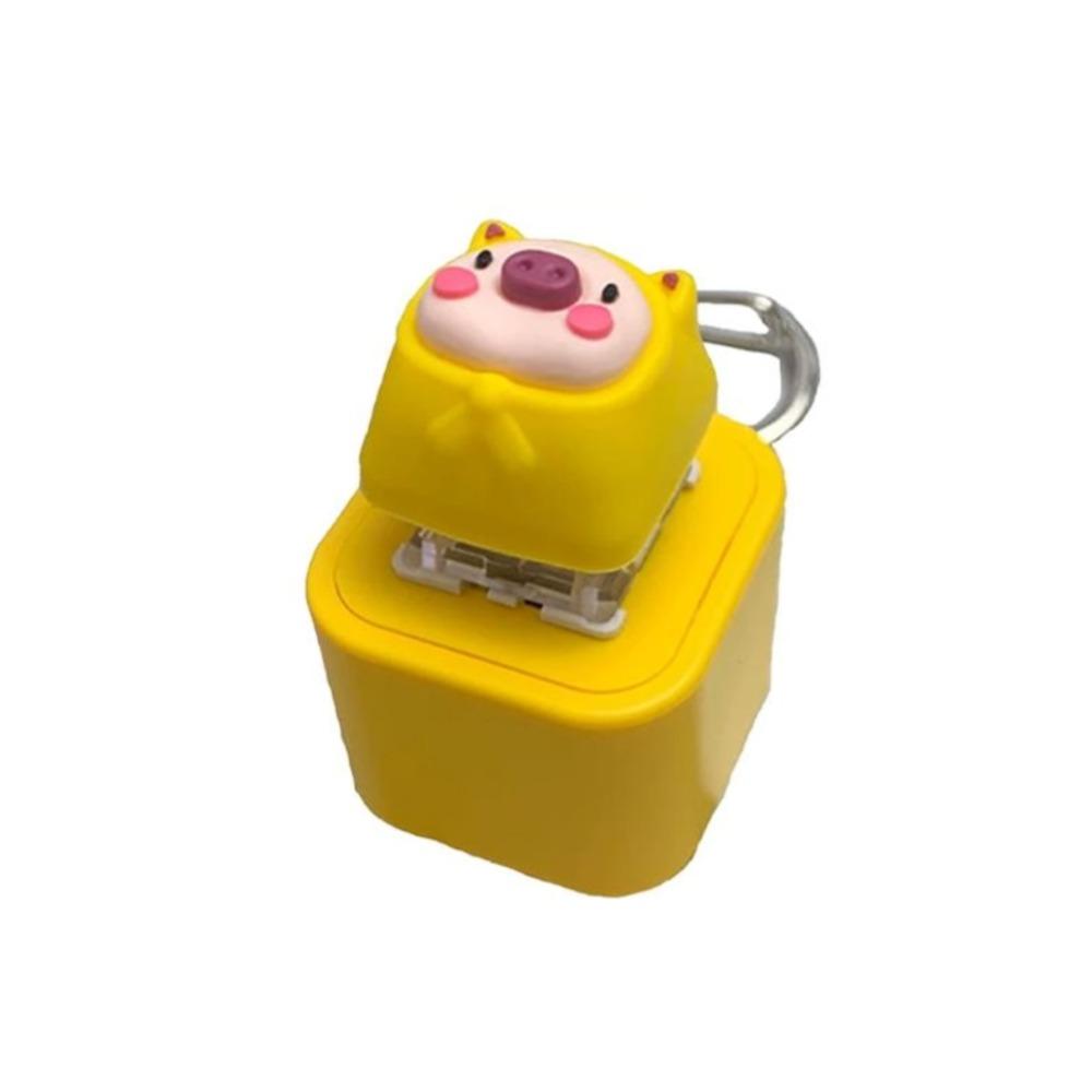 Duck Frog Keyboard Fidget Toys Keychain Finger Button Clicker Decompression Toys With Colorful Lights Rechargeable Ornament