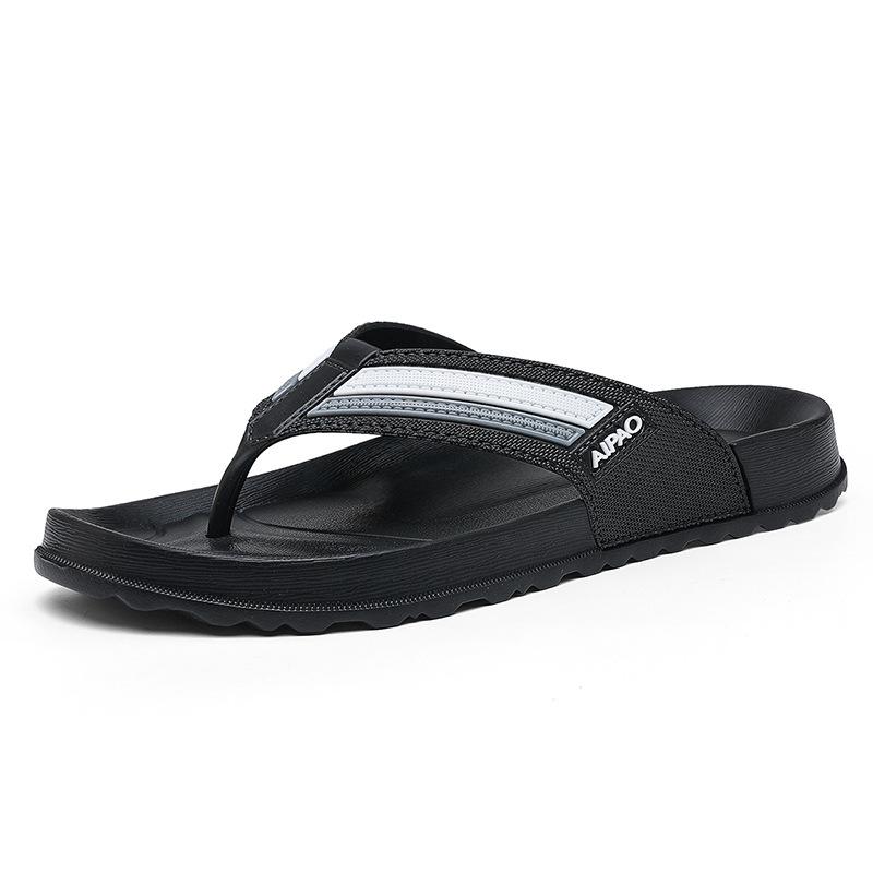 

Flip-flops men s summer new pinch foot thick bottom casual Korean version non-slip and wear-resistant men s beach cool slippers large size 40